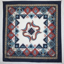 Vintage WAMCRAFT Southwestern Bandana Handkerchief - Made in USA - RN 14193