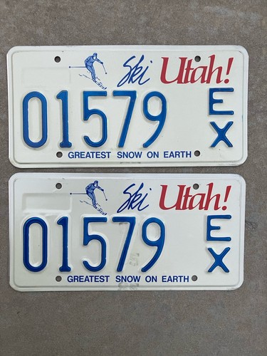 Excellent pair Utah “EX, exempt” Ski Utah Base