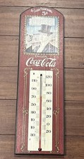 coca cola thermometer sign. Reproduction