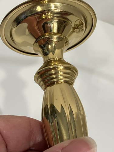 Polished Brass Accent Electric Lamp 8.5” Tall - Picture 4 of 7