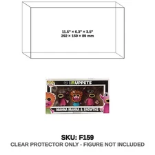 Protector For Funko Pop Muppets Mahna Mahna & Snowths 3 Pack