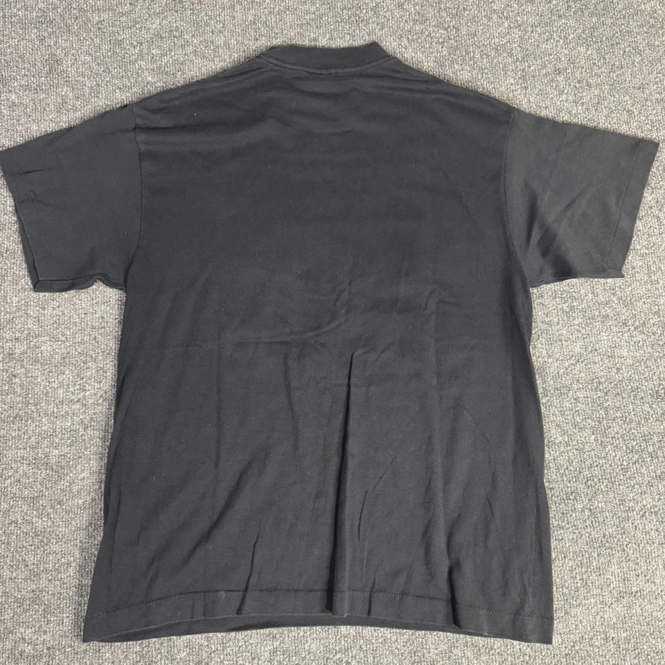 Vintage San Antonio Spurs NBA 1991 Graphic Tee Black Retro Streetwear 90s - Image 4 of 4