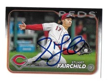 2024 TOPPS #673 STUART FAIRCHILD REDS BRAVES AUTOGRAPHED SIGNED BASEBALL CARD