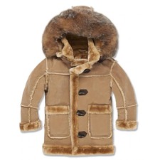NWT Jordan Craig Denali Legacy Edition Kids Shearling Coat Desert Size 12