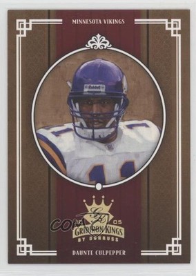 2005 Donruss Throwback Threads Gridiron Kings Gold 89/100 Daunte Culpepper 19lw