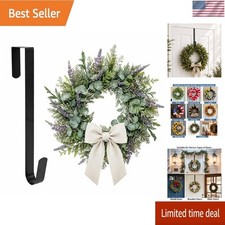 Sattiyrch 15" Wreath Hanger for Front Door over the Door Wreath Hook BEST SELLER