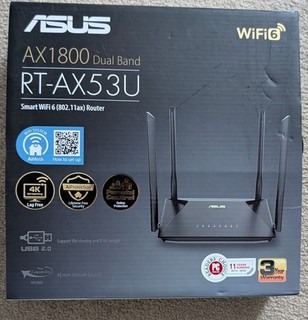 ASUS RT AX53U router wireless 1201 Mb/s 3 porte 90IG06P0 MO3510