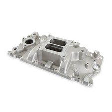 Holley Intake Manifold 300-64 Satin Aluminum For Chevy 262-400 Sbc