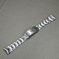 Per Rolex Vintage Submariner 16610LV 20mm Argento Cinturino Orologio Acciaio Massiccio Bracciale