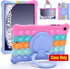 Soft Silicone Cover for Samsung Galaxy Tab A9 Plus 11 Inch 2023, 360 Stand