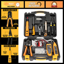15-in-1 Network Tool Kit - RJ45 Crimper, Cable Tester, Wire Stripper, Punch Down