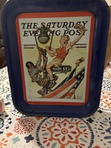 Metal Collectible Tray.  Hurray Got Old Glory  2002
