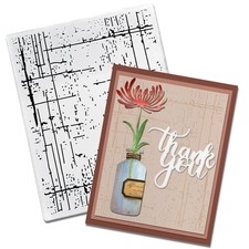 Threetols 3-D Textured Impressions Embossing Folder, Dot Background Embossing Fo