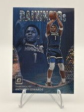 2022 Donruss Optic Anthony Edwards Raining 3s Holo Fast Break #2 Read Desc.