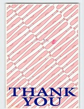 Postcard Thank You with Baseball Bats Art Print Sportsprint Atlanta Georgia USA