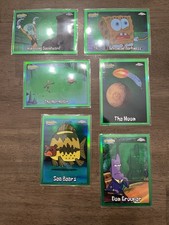 Topps Chrome SpongeBob 25th Anniversary Green Refractor Bundle