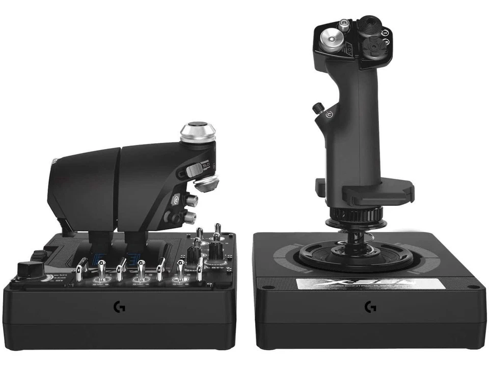 Logitech G X56 H.O.T.A.S Throttle and Joystick Flight Simulator Game Controller - Image 3 of 4