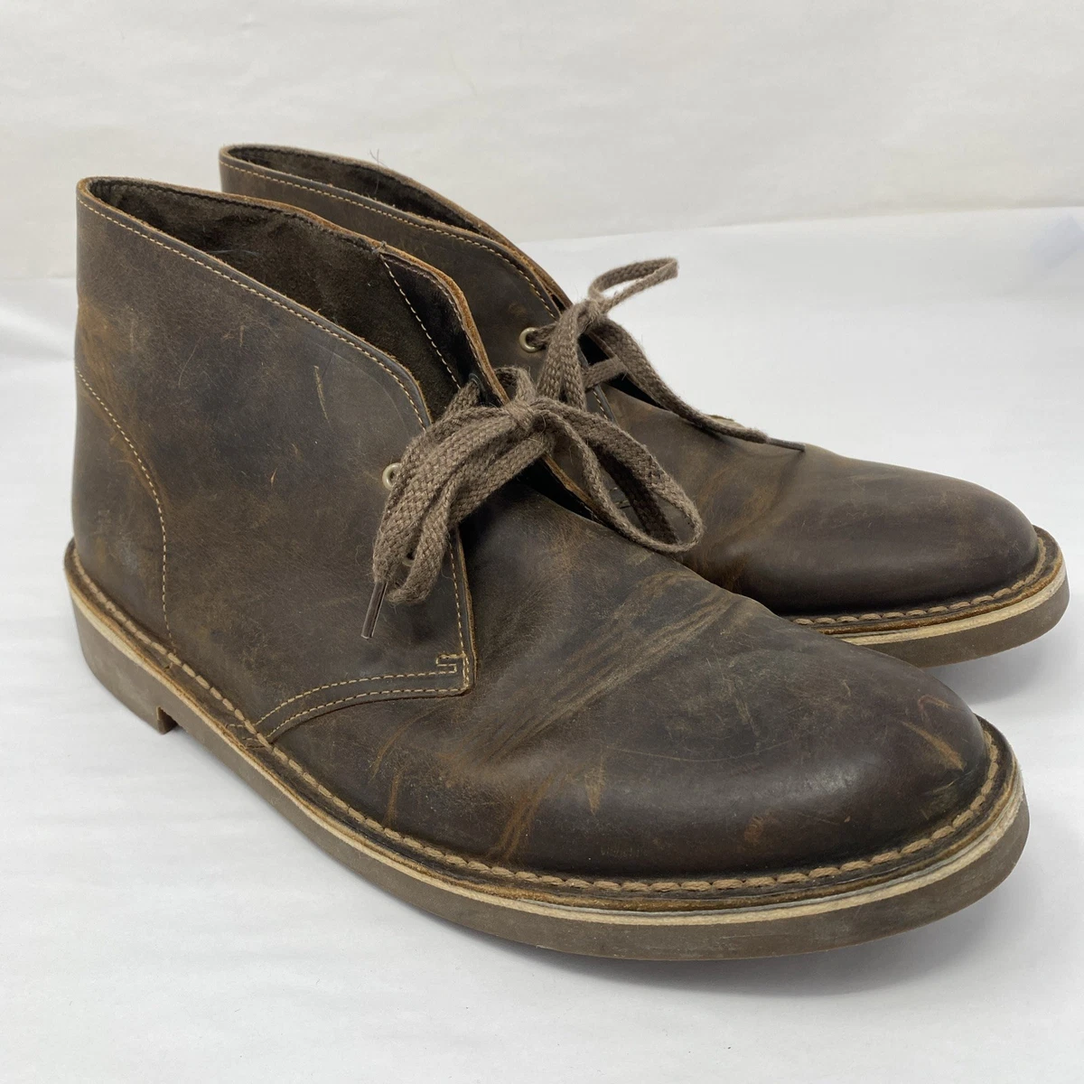 Brown Clarks Bushacre Leather Boots for Men for sale | eBay display picture 1