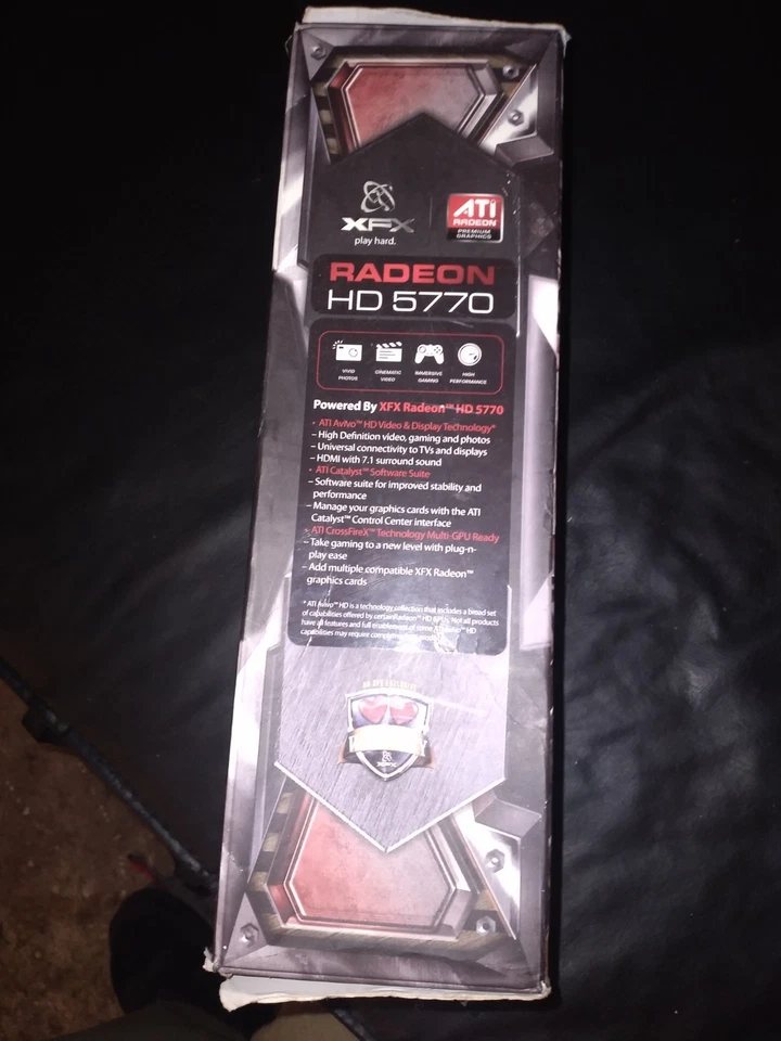 Tarjeta de gráficos de video premium AMD ATI Radeon C016 HD 5770 1 GB HD-577A-ZN Foto 4 de 4