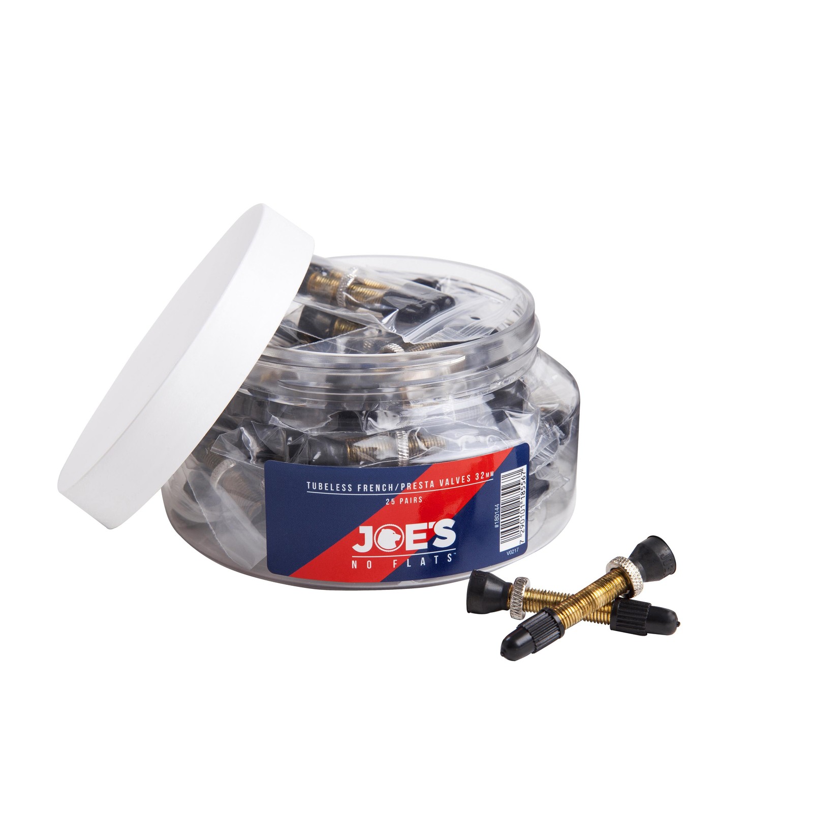 Joes No Flats Tubeless Presta Valves Jar 25 Pairs 48Mm 48690₽