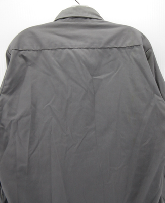 VINTAGE Montgomery Ward Shirt Men Large Gray 60s 70s Button Down