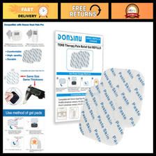 24 Pcs Compatible Gel Pads for TENS Unit, Durable Electrode Pads for Pain Relief