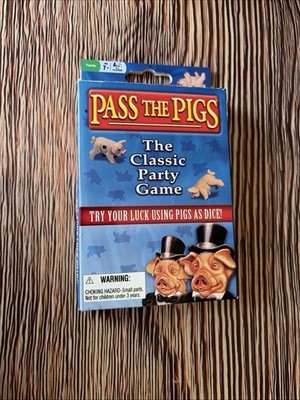 Pass the Pigs Classic Party Dice Game Complete - Open Box