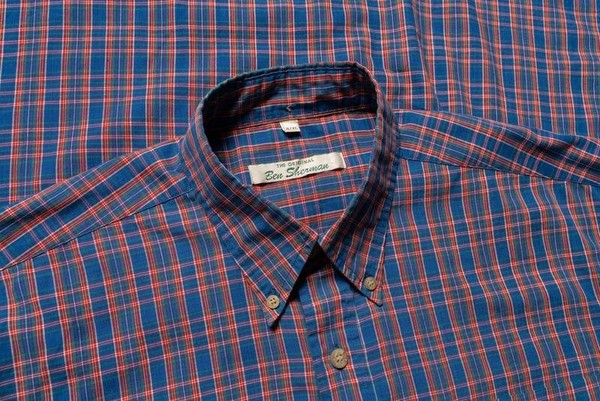 Men Ben Sherman Shirt Navy Cotton 42 / XL / 50 #30P5