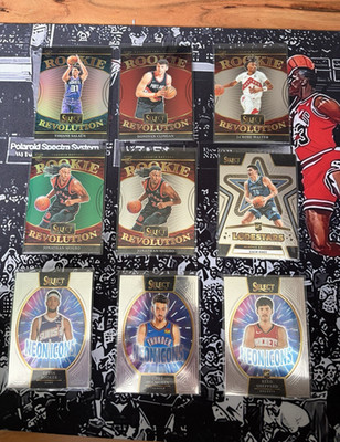 Panini Select Rookie Revolution/Lodestars/Neon Icons NBA 2024-25 9 Card Lot