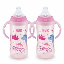 NUK Learner Cup Soft Spout Sippy Cup 10oz   Girls   BPA Free   2 Pack