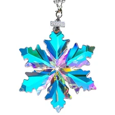 2025 Annual Edition Christmas Snowflake Ornament,Crystal Christmas Ornaments ...