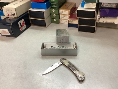 Remington USA RS15M Rifle 175th Anniversary 1816-1991 Lockback Knife Mint