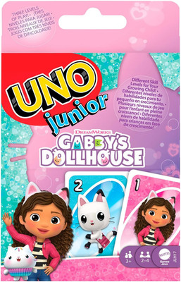 Mattel Games UNO Junior Gabby S Dollhouse Kartenspiel Für Kinderfeiern, Familien