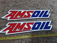 12" Lot of 2 AMSOIL Racing Oil Racing Decals Stickers NHRA Nascar Street Outlaw 
