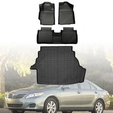 Floor Mats Trunk Cargo Liner Set For 2007 2008 2009 2010 2011 Toyota Camry Tpe