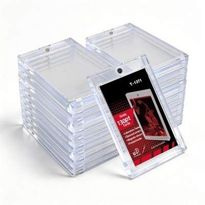 25Pcs Magnetic Card Holder 130pt Trading Cards One Touch Fit Clear UV Protection