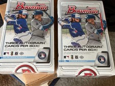 2020 Bowman Jumbo Baseball 2 BOX LOT - 12 Pack Boxes, 3 Autographs per box