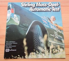 Stirling Moss Opel Rekord C Commodore A Brochure Approx. A5 German Ca1968 162s 1578 Stirling Moss Opel Rekord C Commodore A Brochure Approx. A5 German Ca1968 162s 1578