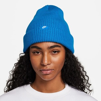 Nike Peak Standard Cuff Futura Beanie Strickmütze FB6526-406 Hut Cap Neu Blau
