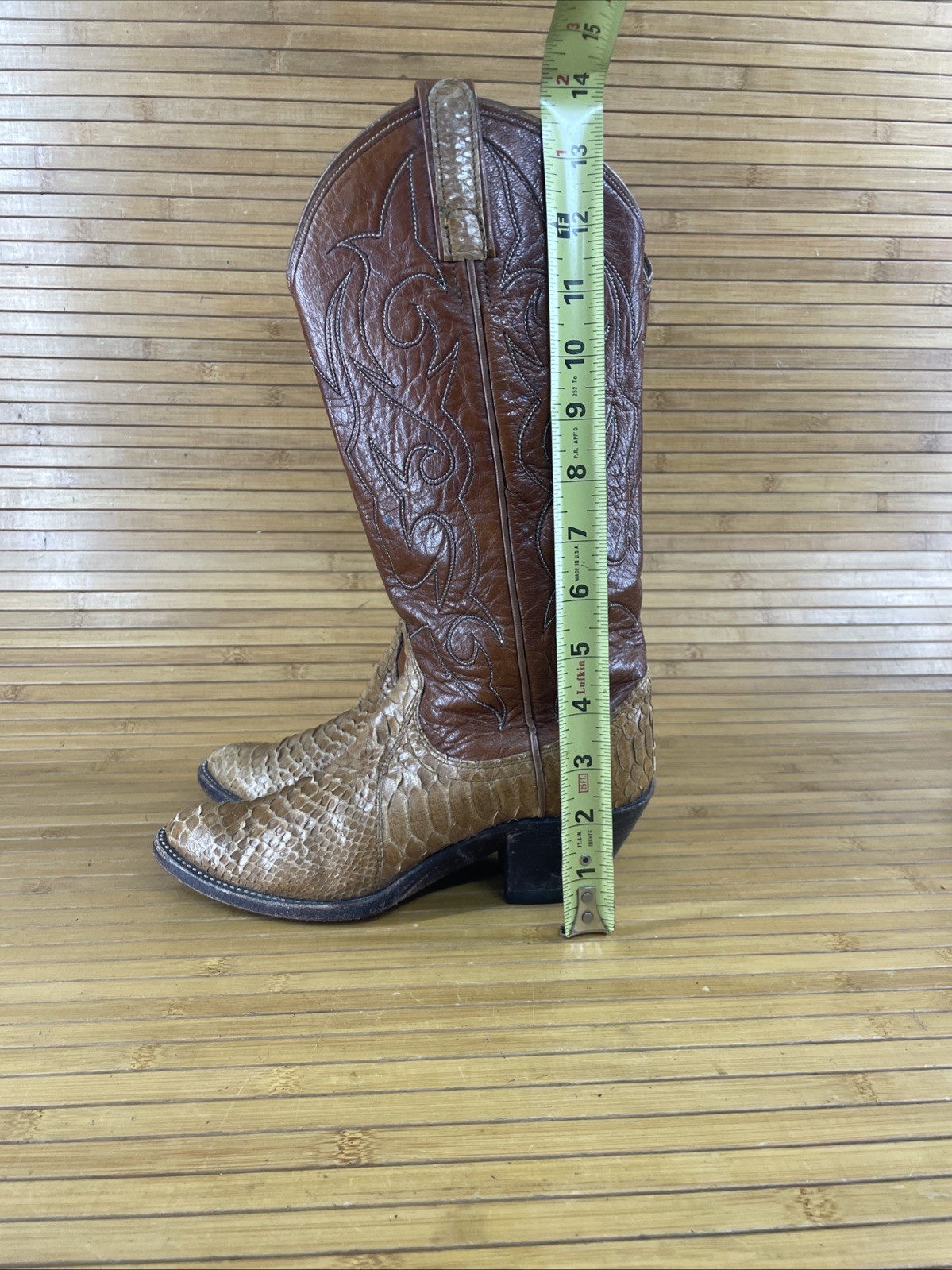 Dan Post Brown  Python Snake Skin Exotic Cowgirl … - image 4