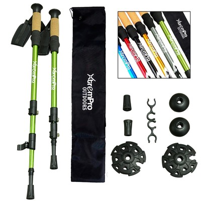 2 Pcs Trekking Poles,Aluminum Lightweight Collapsible Hiking Poles for Women,...