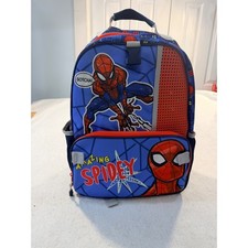 Marvel Spider-Man Kids Backpack Blue Red Superhero School Bookbag Graphic Print