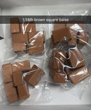 1/16 24 Pack Of Small Square Bales Of Hay - Brown