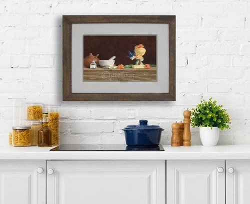 Saturday Salsa - Southwestern Contemporary Art w/ Chilis Print-Mexican Kitchen - Picture 4 of 8