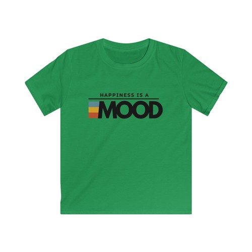 Happiness Is A Mood Kids Softstyle Tee (Black Print) - Picture 2 of 8