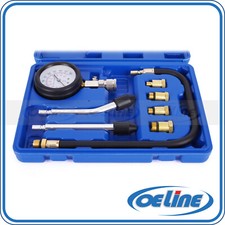 8* Petrol Engine Cylinder Compression Tester Kit Auto Tool Gauge