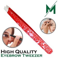Professional Eyebrow Tweezers Stainless-Steel Hair Beauty Flat Tweezers Plucker