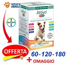 Bayer ATTIVO TABS  60 / 120 / 180 compresse per CANI - Integratore vitaminico: 180 - compresse (+M) img