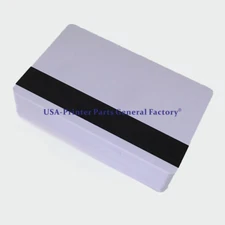 50PC Blank ID ISO PVC Credit Card HiCo 1-3 Magnetic Stripe PVC Card Printer CR80