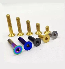 M3 M4 M5 M8 Titanium Flat Head Countersunk Bolts Screw Allen Hex Key